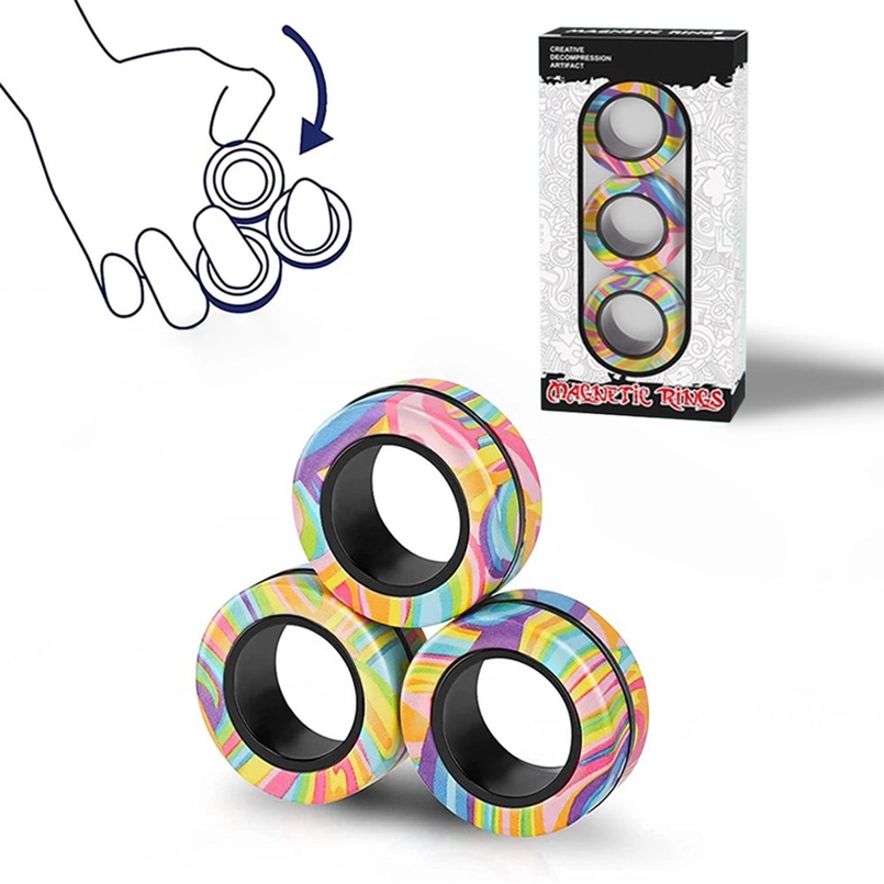 Magnetic Fidget Ring Trio - The Neurospicy Shop